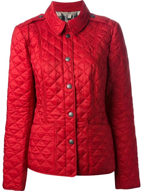 red burberry quilted coat|quilted burberry jacket outlet store.